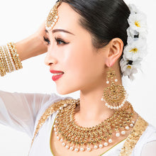 Load image into Gallery viewer, 2020 New Nepal Ethnic Indian Saree Dancing Drop Earrings for Women Party Gift Brows Accessory+Necklace+Earrings
