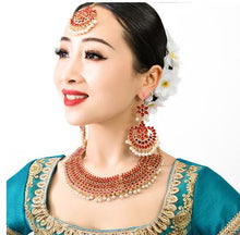 Load image into Gallery viewer, 2020 New Nepal Ethnic Indian Saree Dancing Drop Earrings for Women Party Gift Brows Accessory+Necklace+Earrings
