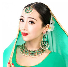 Load image into Gallery viewer, 2020 New Nepal Ethnic Indian Saree Dancing Drop Earrings for Women Party Gift Brows Accessory+Necklace+Earrings
