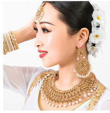 Load image into Gallery viewer, 2020 New Nepal Ethnic Indian Saree Dancing Drop Earrings for Women Party Gift Brows Accessory+Necklace+Earrings
