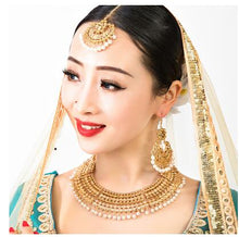 Load image into Gallery viewer, 2020 New Nepal Ethnic Indian Saree Dancing Drop Earrings for Women Party Gift Brows Accessory+Necklace+Earrings
