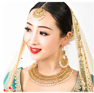 2020 New Nepal Ethnic Indian Saree Dancing Drop Earrings for Women Party Gift Brows Accessory+Necklace+Earrings